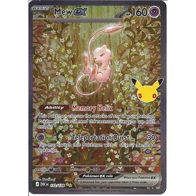 152/128 Mew ex : Special Illustration Rare Card : 30th Celebration : Pokemon TCG